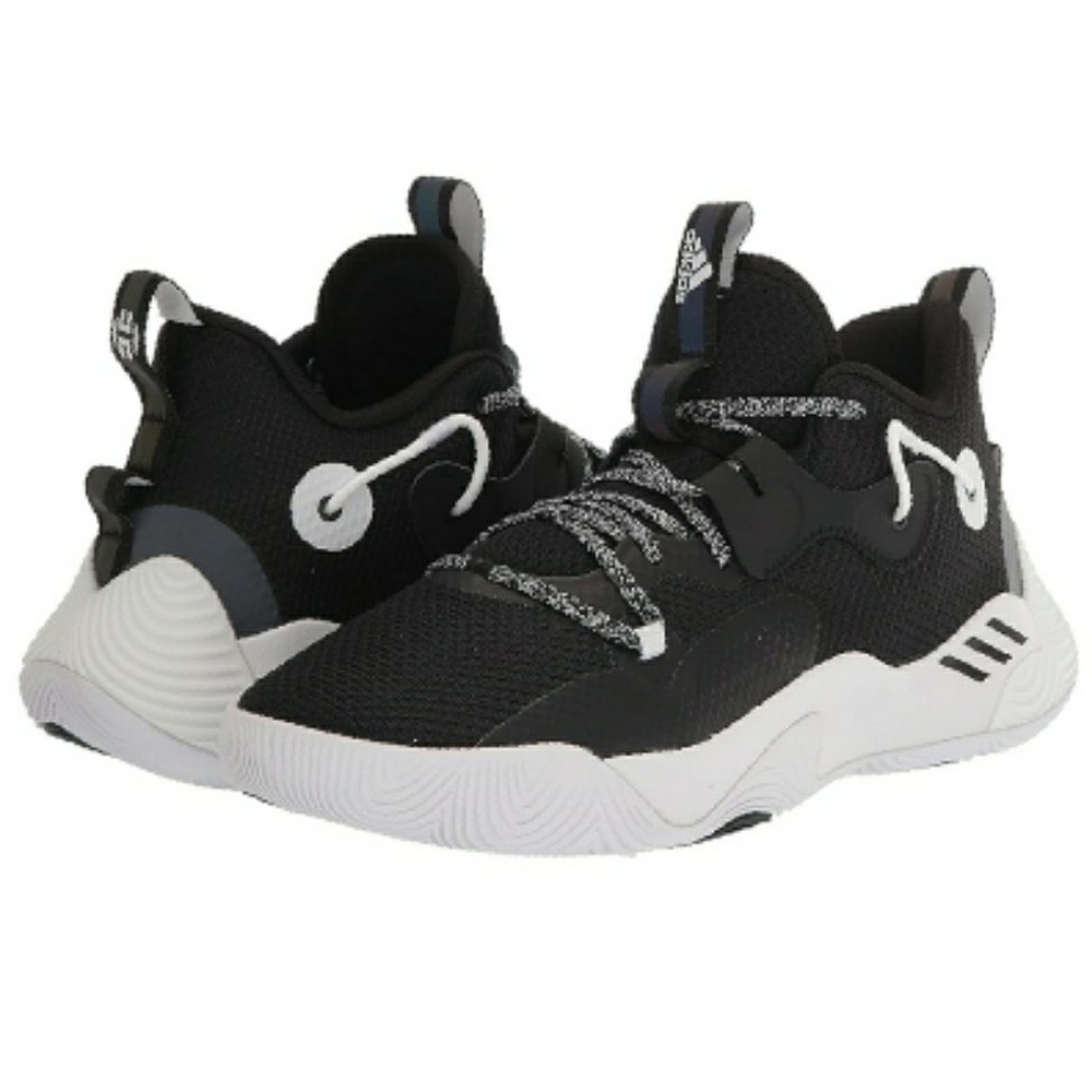 Adidas Harden Stepback 3 Basketball Athletic Sneakers Black White 5.5 Unisex